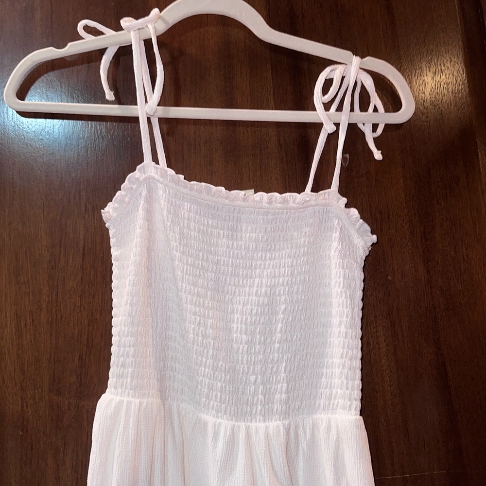 Brand new with tags h&m ruffled bow tie straps dress